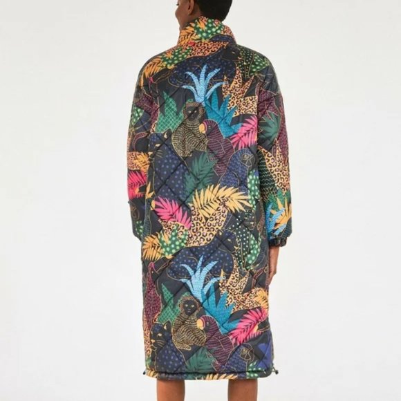 FARM RIO Jungle Pop Puffer Coat - Picture 1 of 12